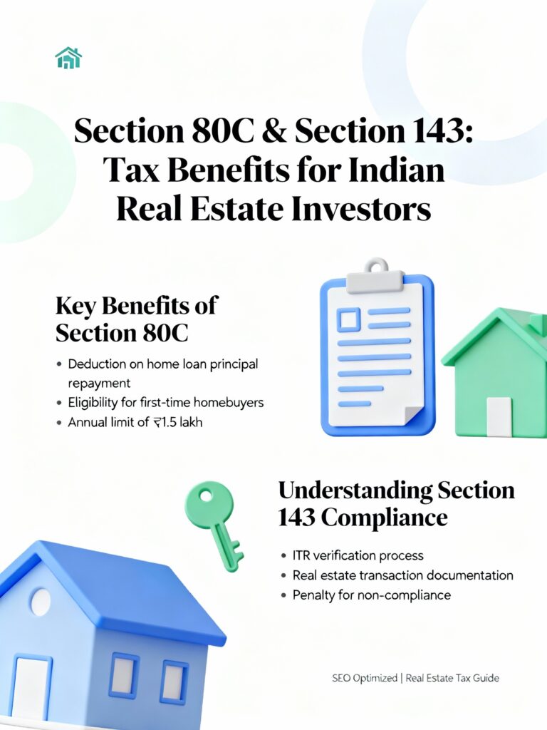 Sections 80C and 143 in Real Estate